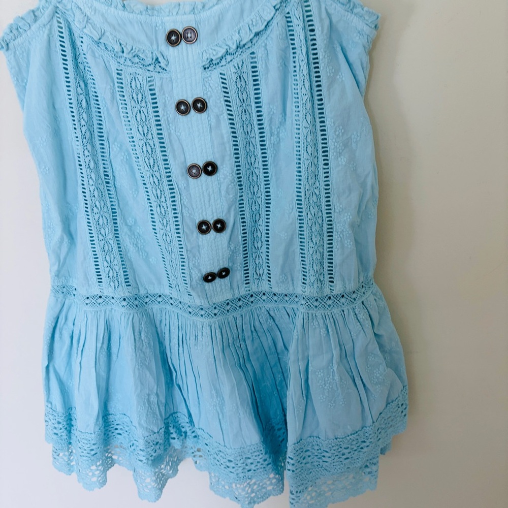 NWT $168 Anthropologie Pilcro Sleeveless Square-Neck Swing Mini Dress S - Picture 6 of 12